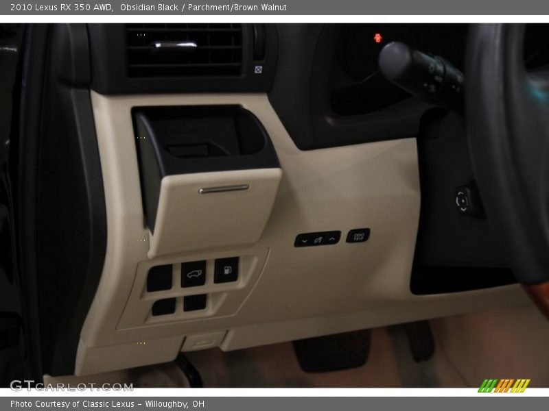 Obsidian Black / Parchment/Brown Walnut 2010 Lexus RX 350 AWD