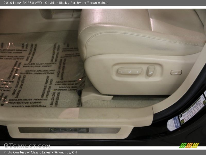 Obsidian Black / Parchment/Brown Walnut 2010 Lexus RX 350 AWD