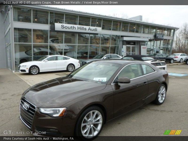 Teak Brown Metallic / Velvet Beige/Moor Brown 2013 Audi A5 2.0T quattro Coupe