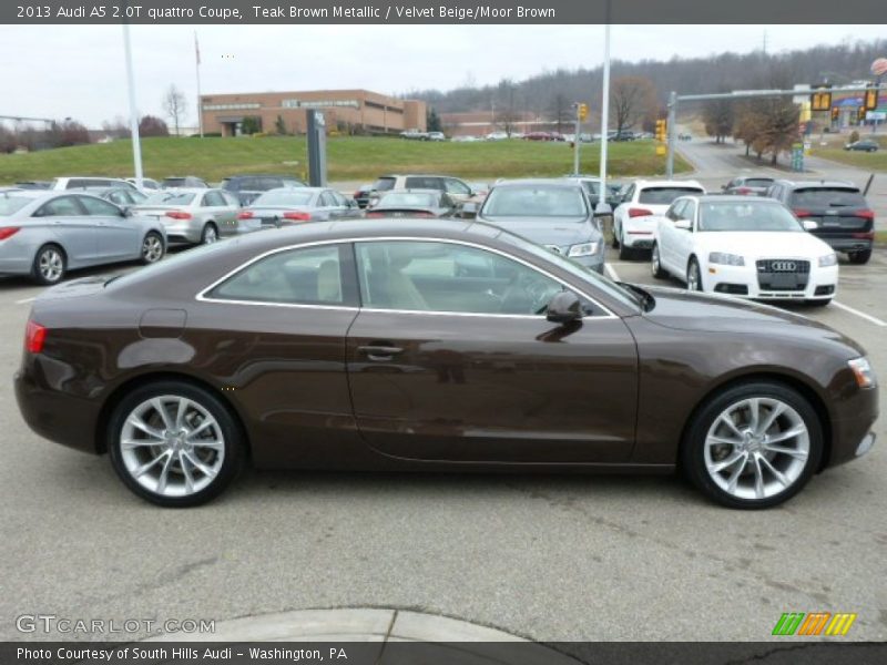 Teak Brown Metallic / Velvet Beige/Moor Brown 2013 Audi A5 2.0T quattro Coupe