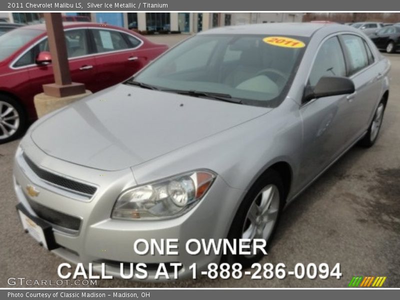 Silver Ice Metallic / Titanium 2011 Chevrolet Malibu LS