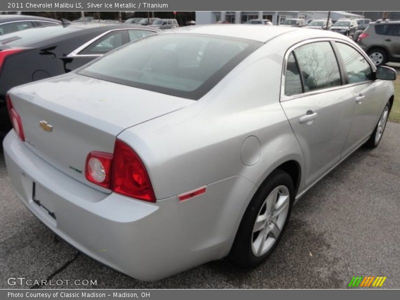 Silver Ice Metallic / Titanium 2011 Chevrolet Malibu LS