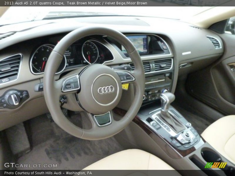 Teak Brown Metallic / Velvet Beige/Moor Brown 2013 Audi A5 2.0T quattro Coupe
