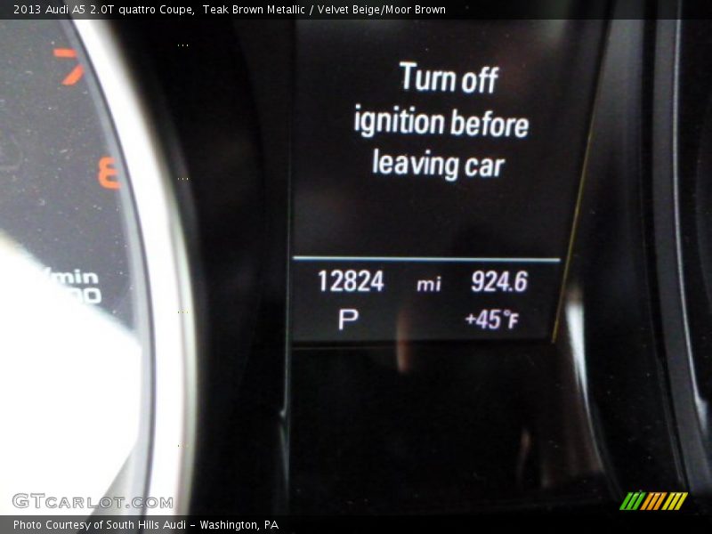 Teak Brown Metallic / Velvet Beige/Moor Brown 2013 Audi A5 2.0T quattro Coupe