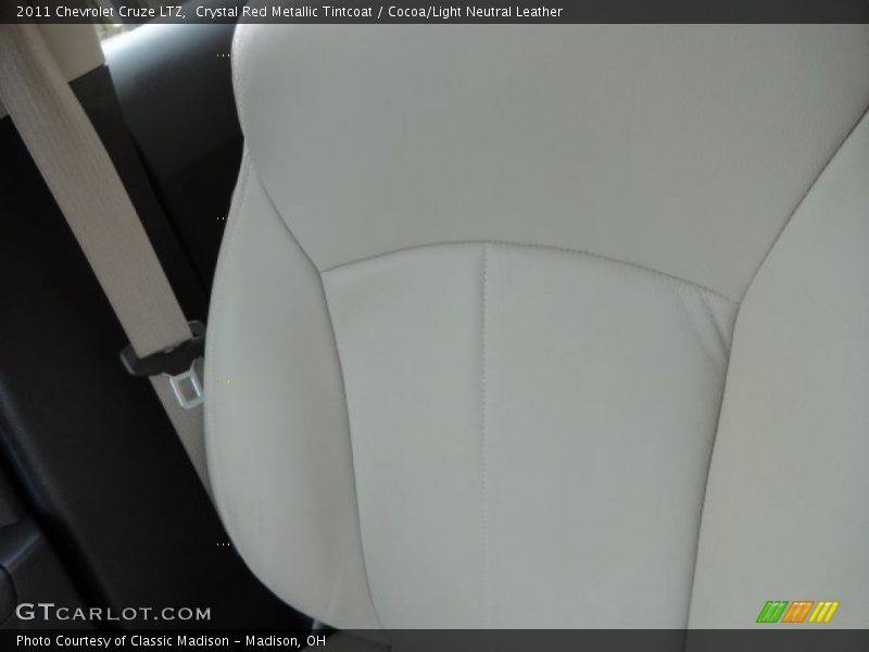 Crystal Red Metallic Tintcoat / Cocoa/Light Neutral Leather 2011 Chevrolet Cruze LTZ