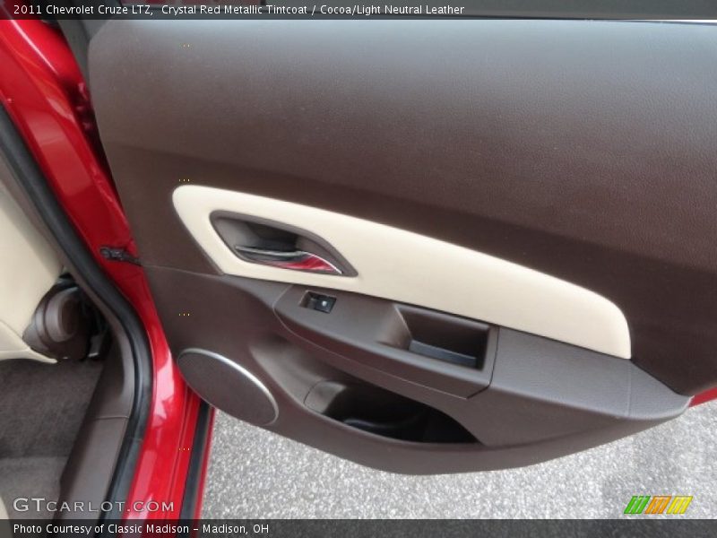 Crystal Red Metallic Tintcoat / Cocoa/Light Neutral Leather 2011 Chevrolet Cruze LTZ