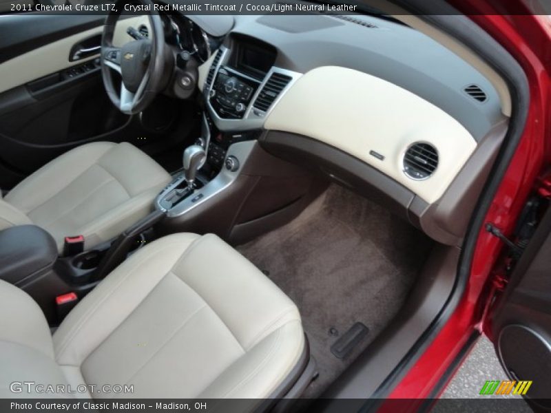 Crystal Red Metallic Tintcoat / Cocoa/Light Neutral Leather 2011 Chevrolet Cruze LTZ