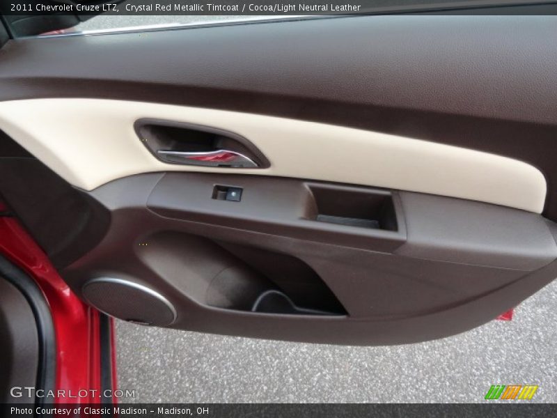 Crystal Red Metallic Tintcoat / Cocoa/Light Neutral Leather 2011 Chevrolet Cruze LTZ