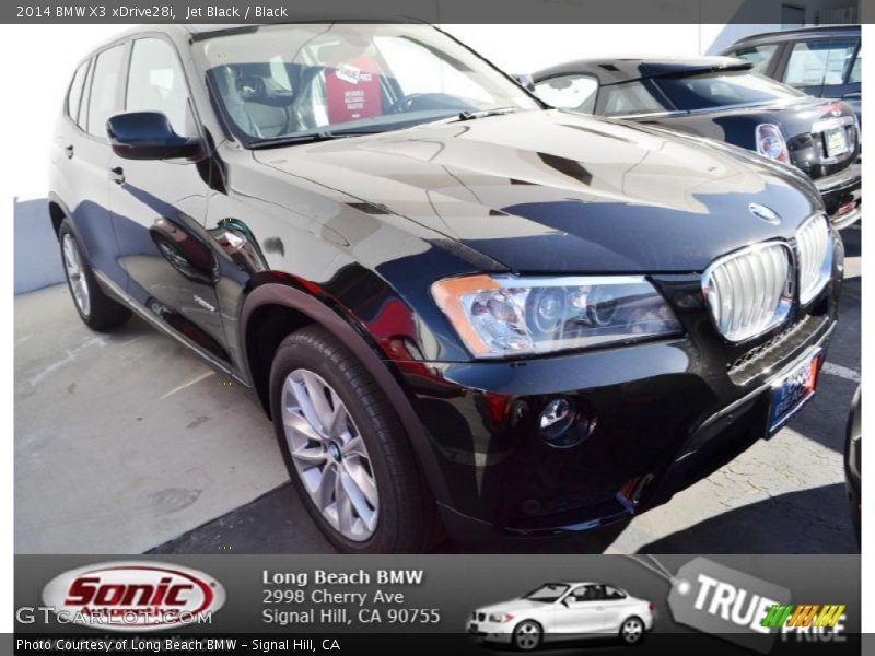 Jet Black / Black 2014 BMW X3 xDrive28i