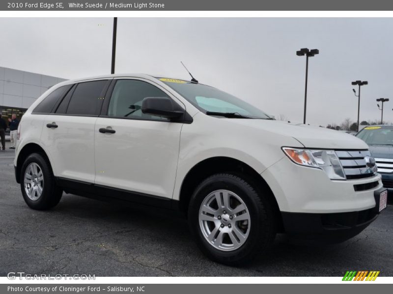 White Suede / Medium Light Stone 2010 Ford Edge SE