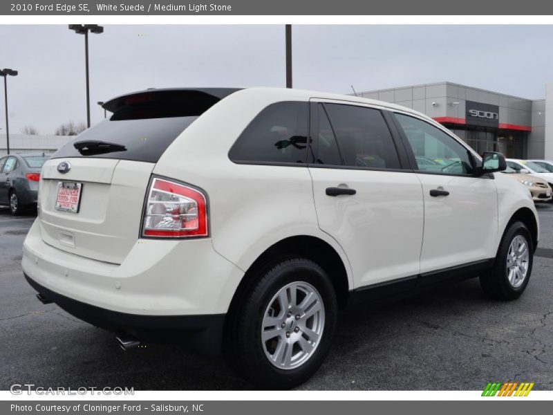 White Suede / Medium Light Stone 2010 Ford Edge SE