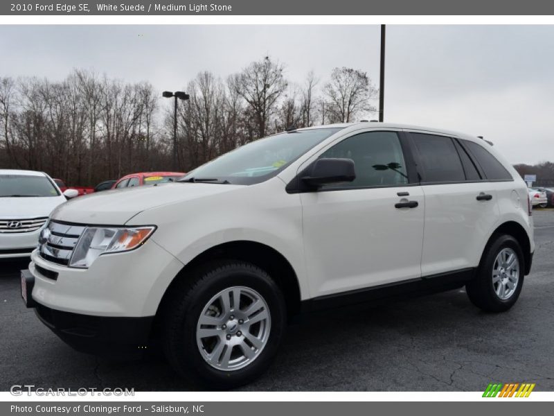 White Suede / Medium Light Stone 2010 Ford Edge SE