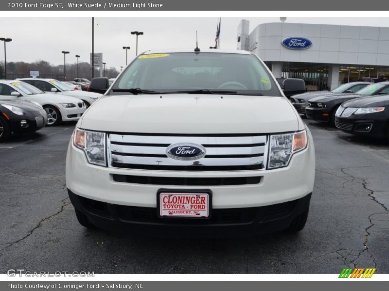 White Suede / Medium Light Stone 2010 Ford Edge SE