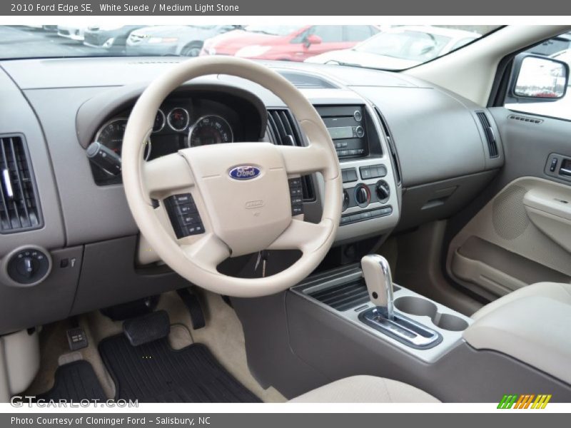 White Suede / Medium Light Stone 2010 Ford Edge SE
