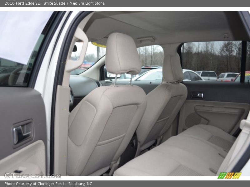 White Suede / Medium Light Stone 2010 Ford Edge SE