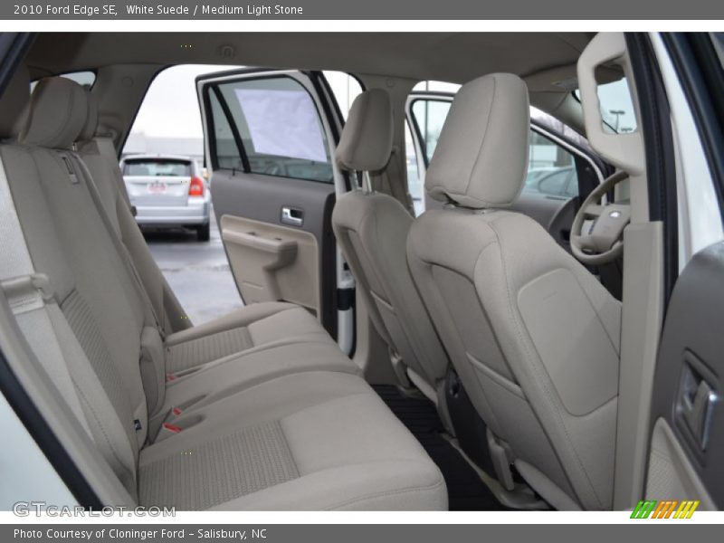 White Suede / Medium Light Stone 2010 Ford Edge SE