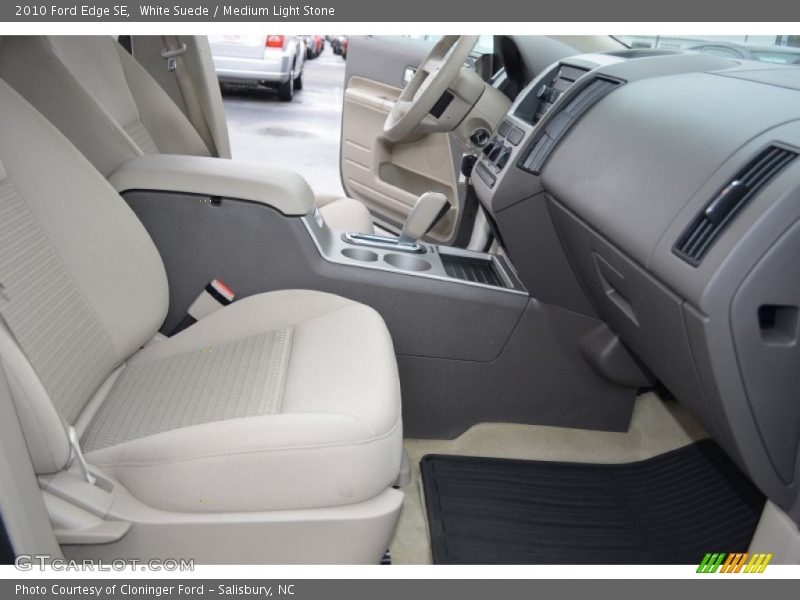 White Suede / Medium Light Stone 2010 Ford Edge SE