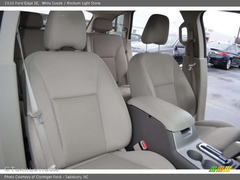 White Suede / Medium Light Stone 2010 Ford Edge SE