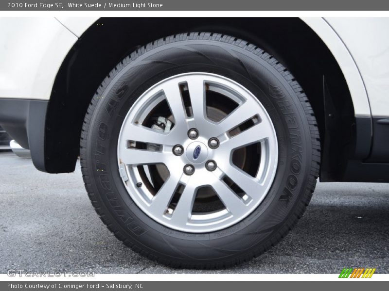 White Suede / Medium Light Stone 2010 Ford Edge SE