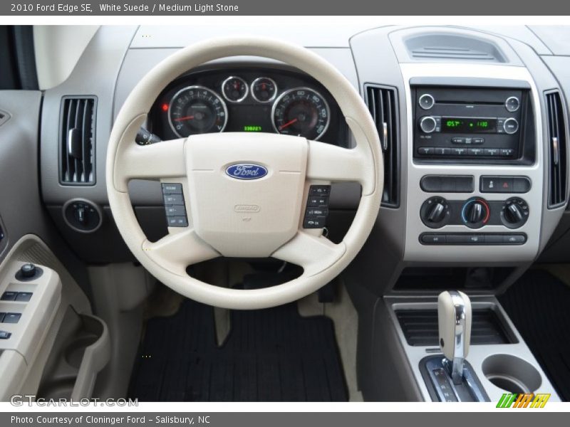 White Suede / Medium Light Stone 2010 Ford Edge SE
