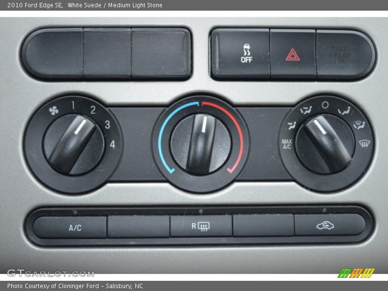 White Suede / Medium Light Stone 2010 Ford Edge SE