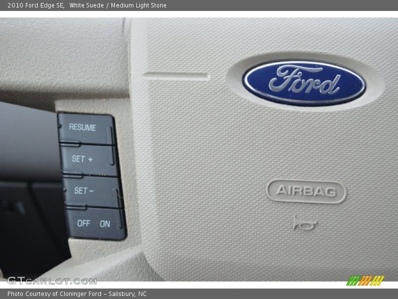 White Suede / Medium Light Stone 2010 Ford Edge SE