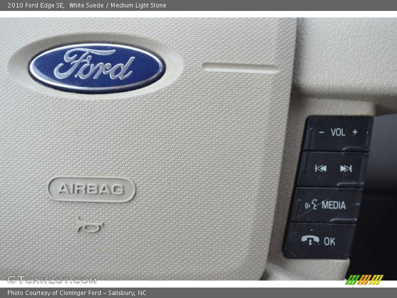 White Suede / Medium Light Stone 2010 Ford Edge SE