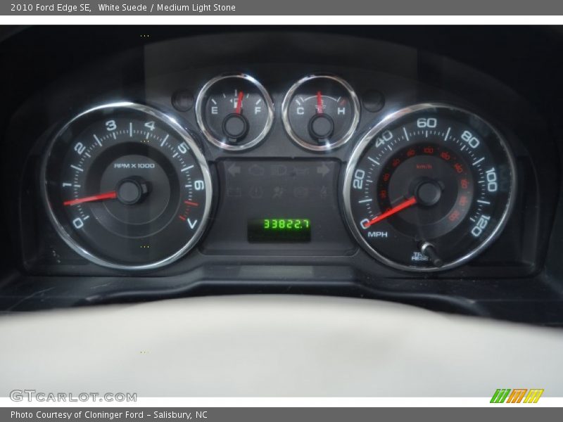 White Suede / Medium Light Stone 2010 Ford Edge SE
