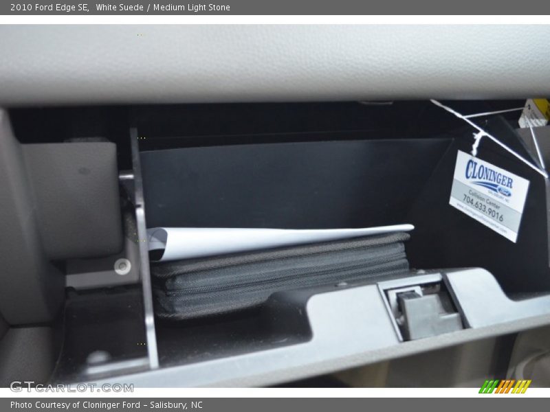 White Suede / Medium Light Stone 2010 Ford Edge SE
