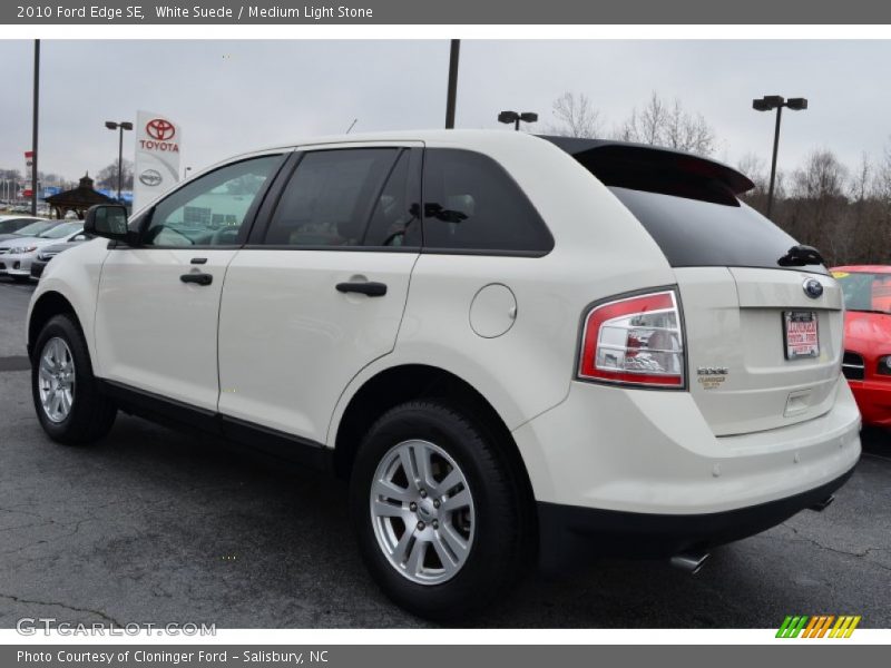 White Suede / Medium Light Stone 2010 Ford Edge SE