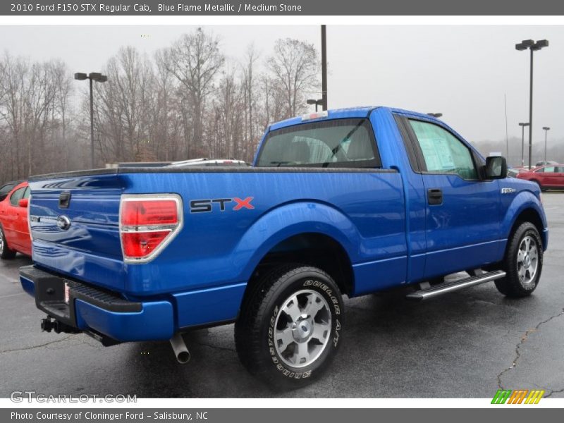 Blue Flame Metallic / Medium Stone 2010 Ford F150 STX Regular Cab