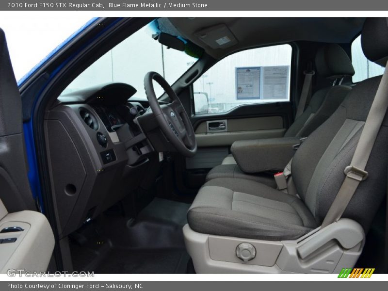 Blue Flame Metallic / Medium Stone 2010 Ford F150 STX Regular Cab