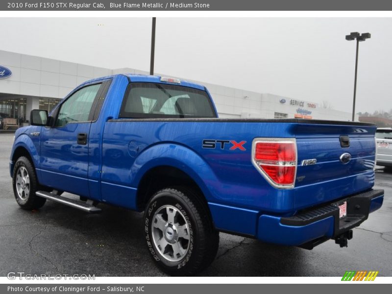 Blue Flame Metallic / Medium Stone 2010 Ford F150 STX Regular Cab