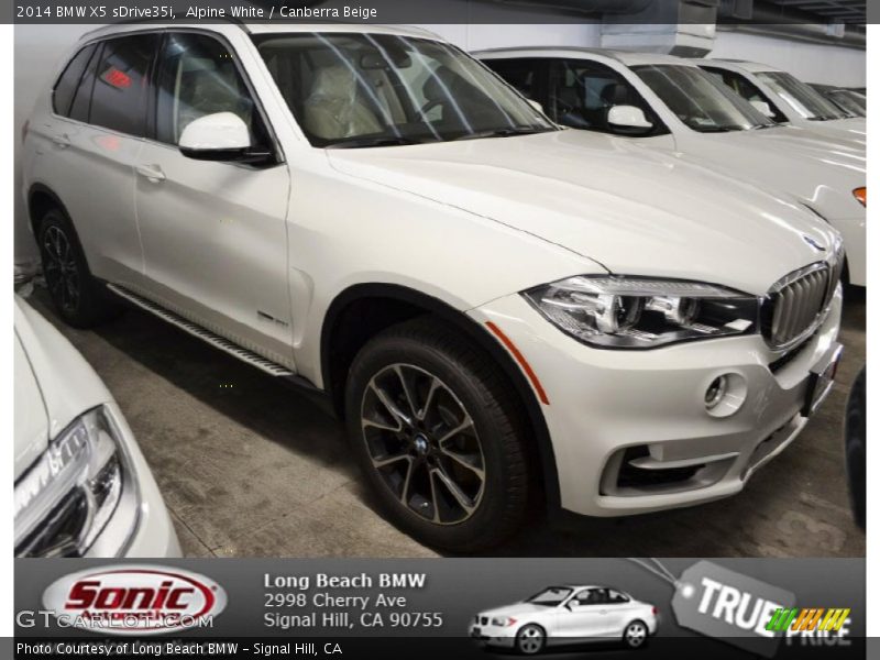 Alpine White / Canberra Beige 2014 BMW X5 sDrive35i