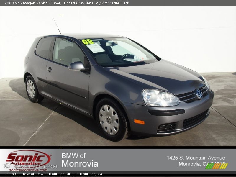United Grey Metallic / Anthracite Black 2008 Volkswagen Rabbit 2 Door