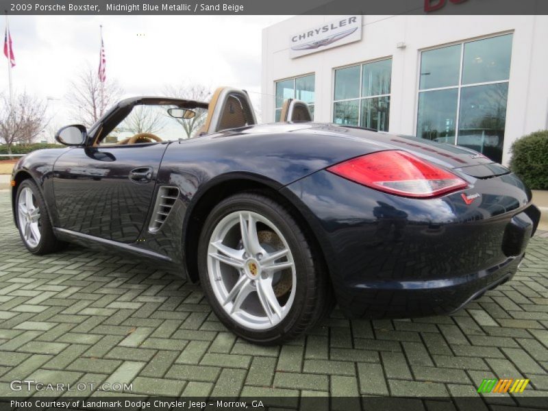 Midnight Blue Metallic / Sand Beige 2009 Porsche Boxster