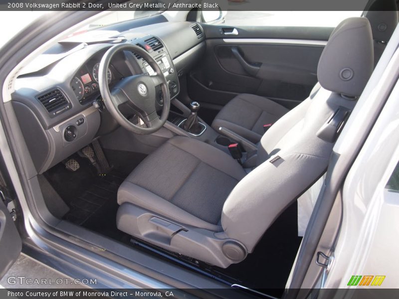 United Grey Metallic / Anthracite Black 2008 Volkswagen Rabbit 2 Door