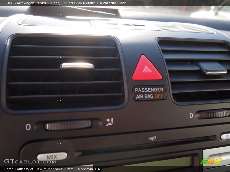 United Grey Metallic / Anthracite Black 2008 Volkswagen Rabbit 2 Door