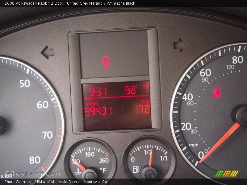 United Grey Metallic / Anthracite Black 2008 Volkswagen Rabbit 2 Door