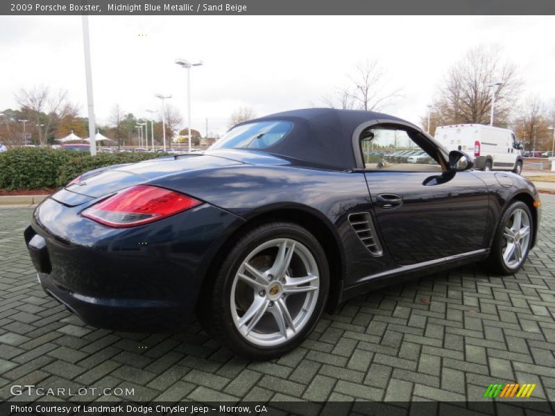 Midnight Blue Metallic / Sand Beige 2009 Porsche Boxster