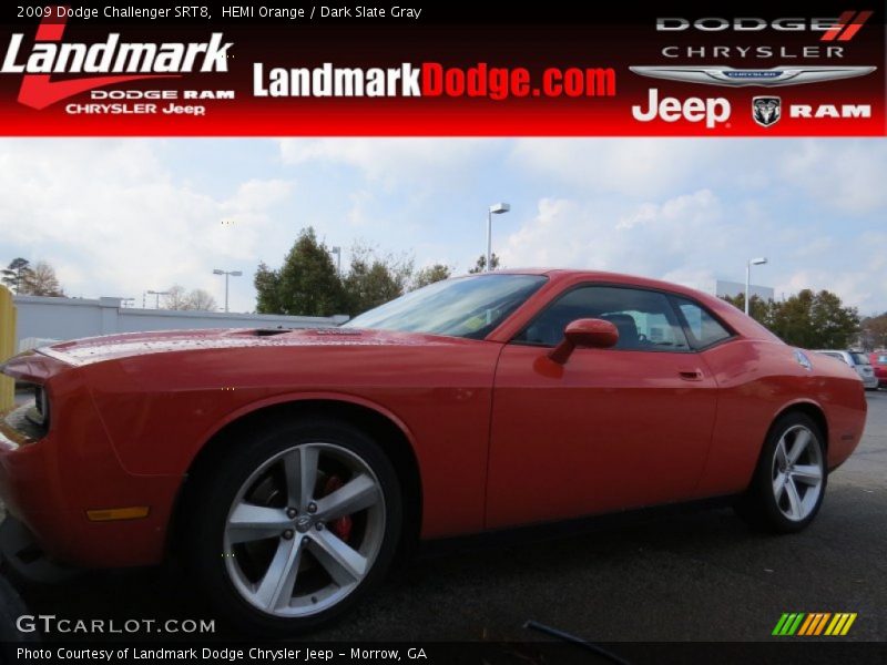 HEMI Orange / Dark Slate Gray 2009 Dodge Challenger SRT8