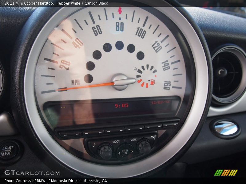 Pepper White / Carbon Black 2011 Mini Cooper Hardtop