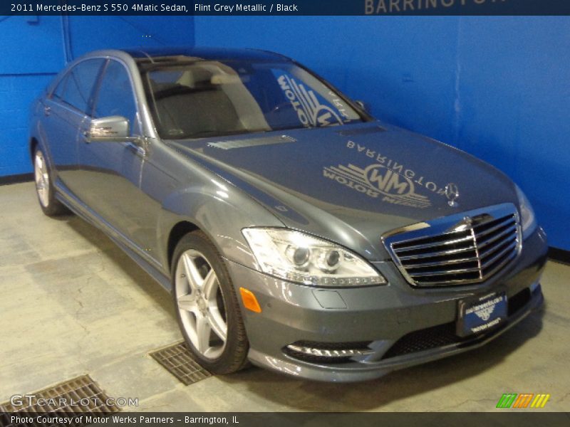 Flint Grey Metallic / Black 2011 Mercedes-Benz S 550 4Matic Sedan