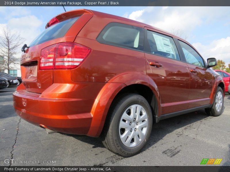 Copper Pearl / Black 2014 Dodge Journey Amercian Value Package