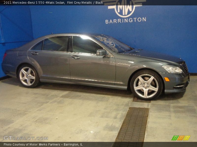 Flint Grey Metallic / Black 2011 Mercedes-Benz S 550 4Matic Sedan