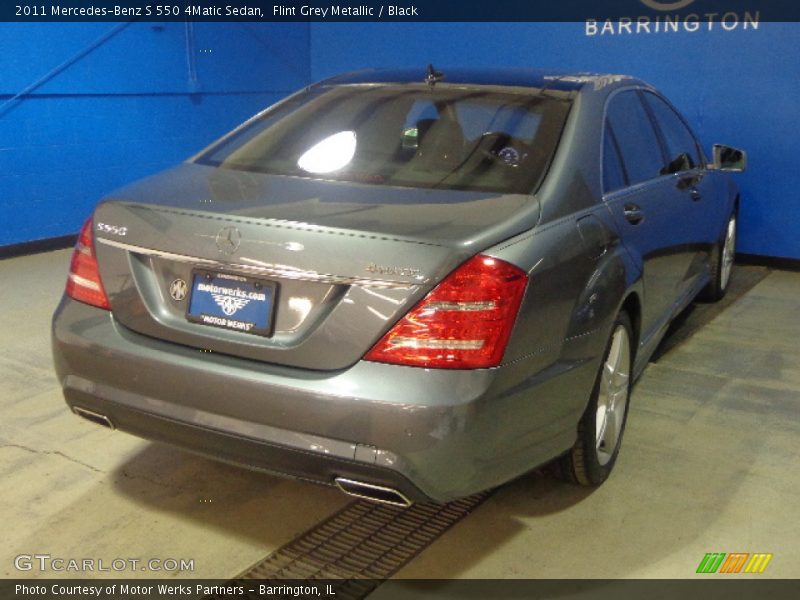 Flint Grey Metallic / Black 2011 Mercedes-Benz S 550 4Matic Sedan