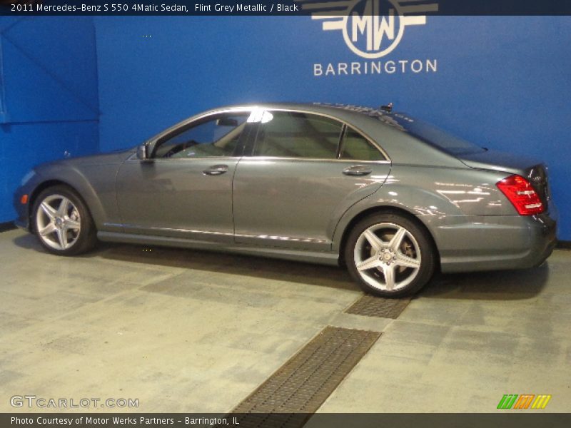 Flint Grey Metallic / Black 2011 Mercedes-Benz S 550 4Matic Sedan