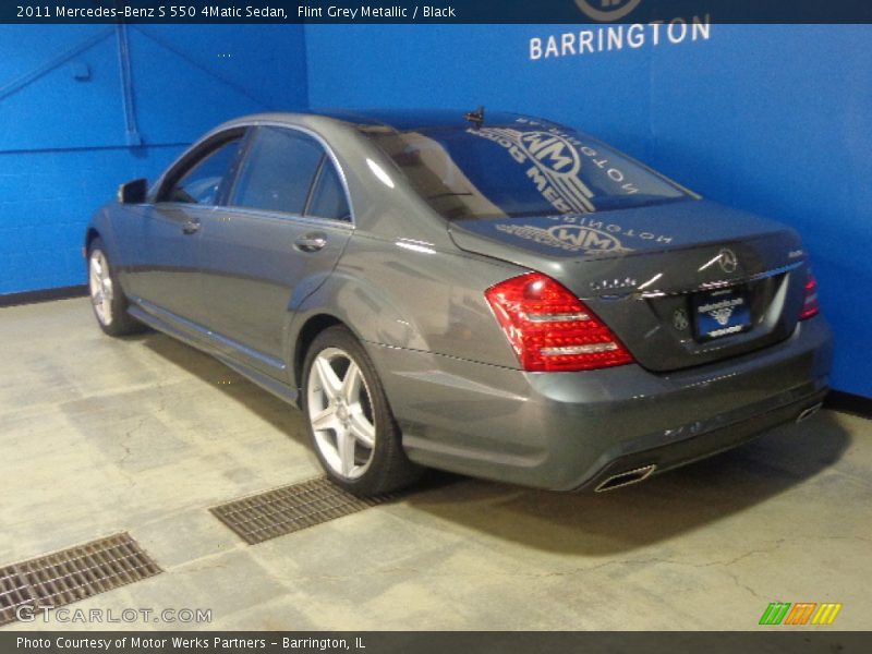 Flint Grey Metallic / Black 2011 Mercedes-Benz S 550 4Matic Sedan