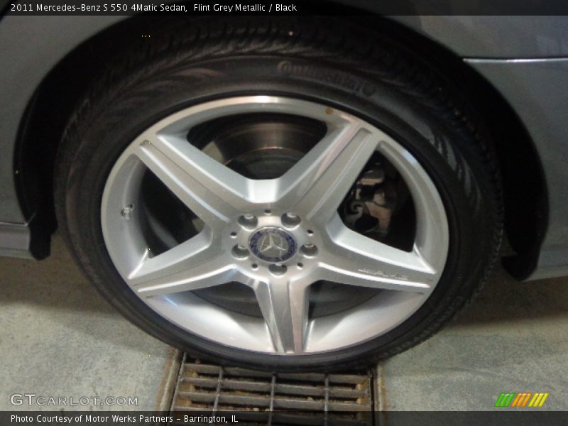 Flint Grey Metallic / Black 2011 Mercedes-Benz S 550 4Matic Sedan