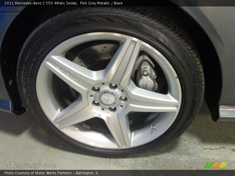 Flint Grey Metallic / Black 2011 Mercedes-Benz S 550 4Matic Sedan
